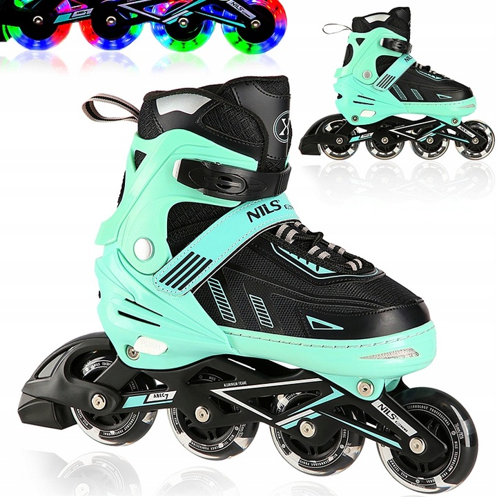 NILS MINT LED BRUSLE 2V1 VEL L (39-42) NA11230 LED KOLEČKOVÉ BRUSLE