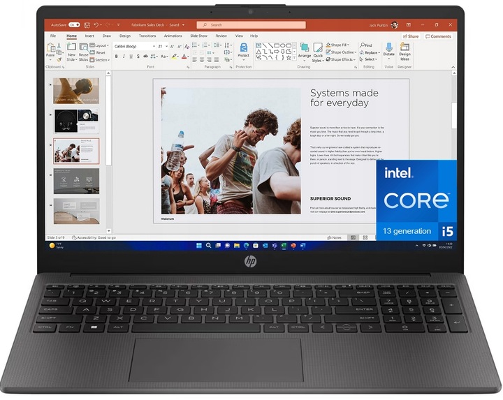 Notebook HP 250 G10 15,6" Intel Core i5 16 GB / 512 GB šedý