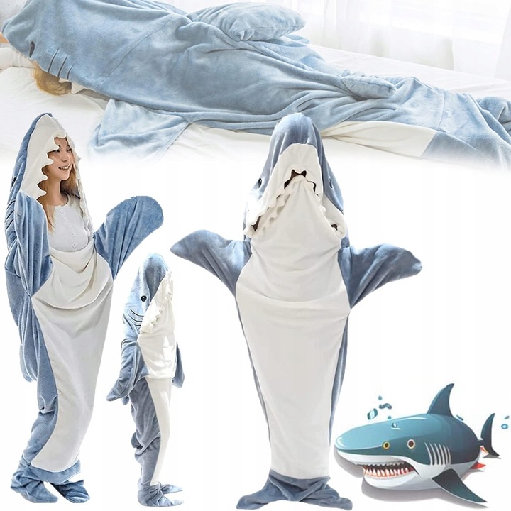 NOVÁ DEKA SE ŽRALOKEM SPACÁK 230*150CM velikost 3XL, doporučená výška 183-193CM