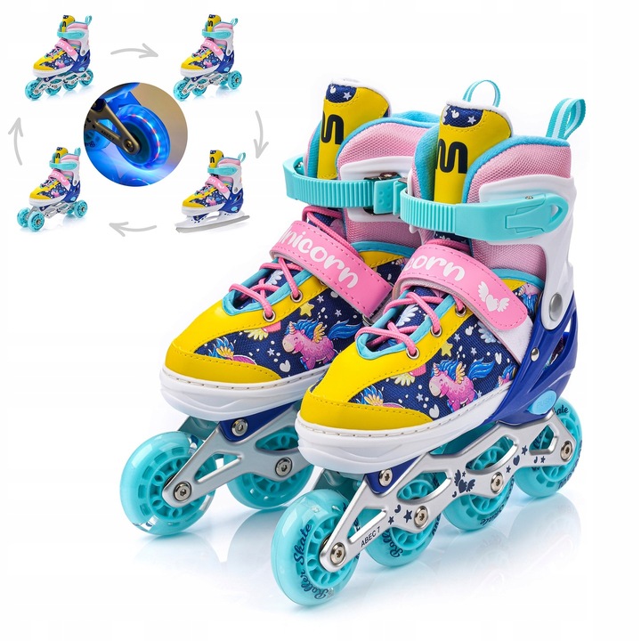 Nastavitelné Kolečkové Brusle Kolečkové Brusle Meteor 4 v 1 LED Kolečkové Brusle Brusle Na Led M