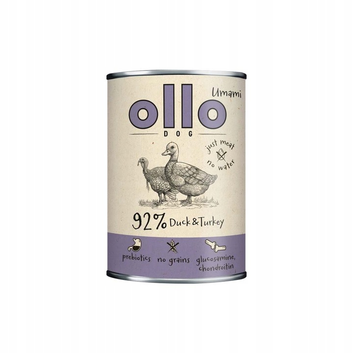 Ollo Umami Kachna a Krůta krmivo mokré pro psy 850 g hypoalergenní bez obilovin