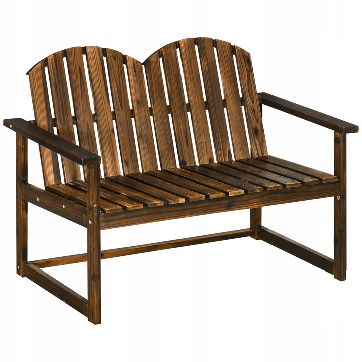 Outsunny Zahradní lavice, dvoumístná, 240 kg, 114 x 63 x 86 cm