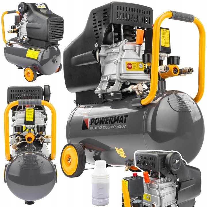 Olejový kompresor Powermat PM-KO-24T 24 l, 8 bar