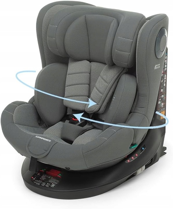 Otočná autosedačka Foppapedretti FP360 QUICK i-Size šedá