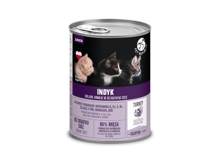 PetRepublic kousky v omáčce s krůtím masem 400 g pro kočky