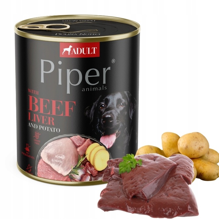 Piper krmivo pro psa Hovězí játra 800g