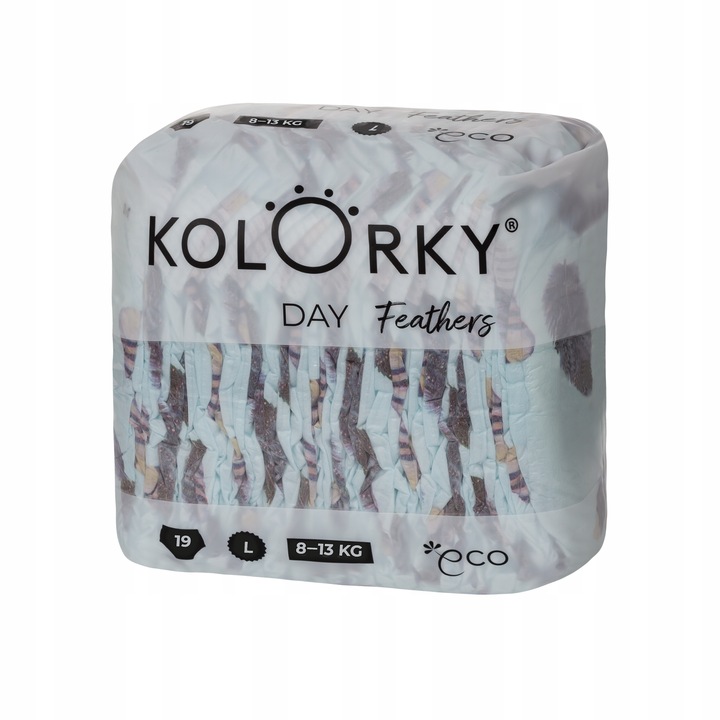 Plenky Kolorky Day PÍRKA L 8-13kg 19ks EKO - Šetrné k pokožce