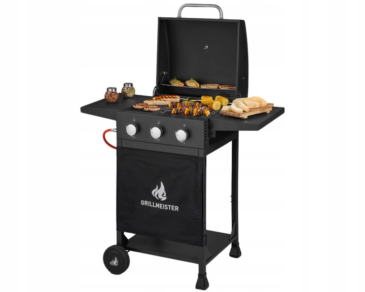 Plynový gril GRILLMEISTER 9 kW 3 hořáky