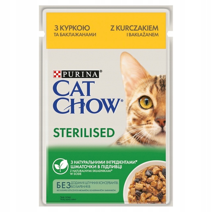 Purina Cat Chow Sterilised kuřecí omáčka 85 g