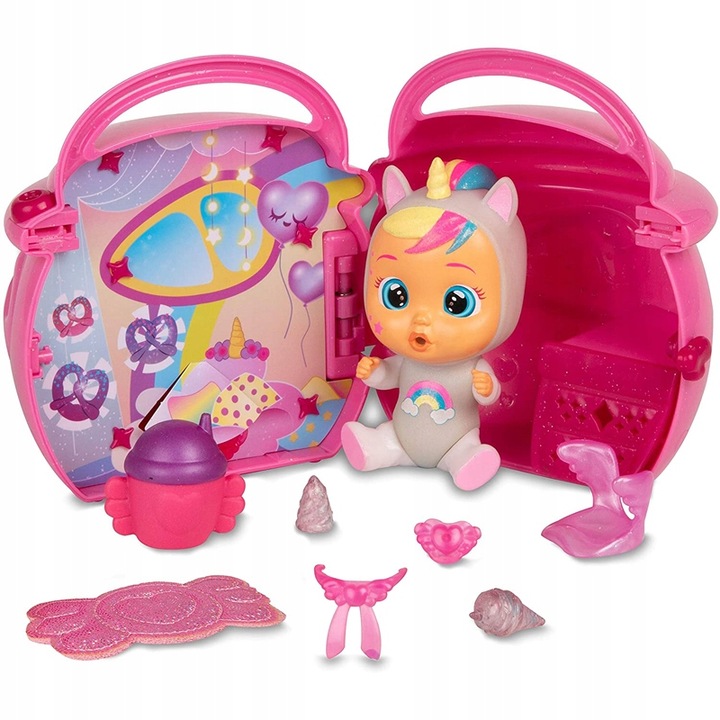 Panenka Cry Babies TM Toys 3 NOVÁ SÉRIE 14 cm 091061 HRNEČEK DOMEČEK PŘÍSLUŠENSTVÍ