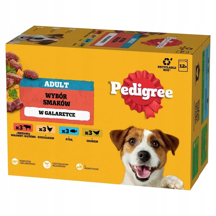 PEDIGREE Adult Výběr příchutí krmivo pro dospělé psy MIX CHUTÍ 12x100 g