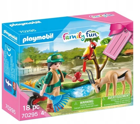 PLAYMOBIL Sada ZOO Pečovatel s gazelou 70295