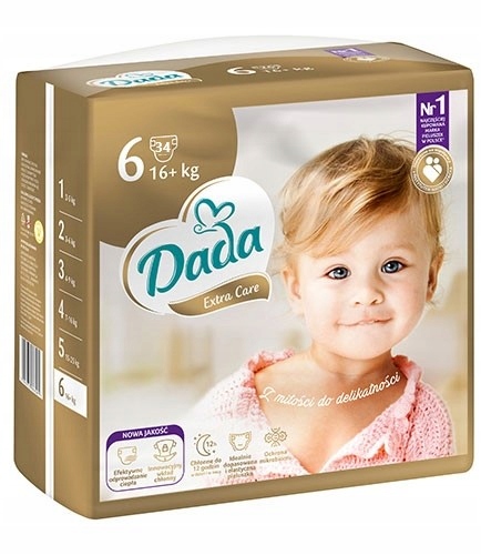 Plenky Dada Extra Care Velikost 6 34 ks
