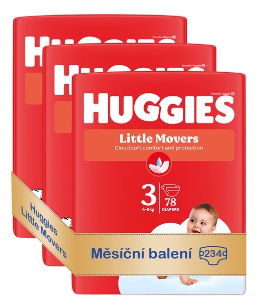 Plenky Huggies Ultra Comfort Velikost 3 234 ks dětské plenky