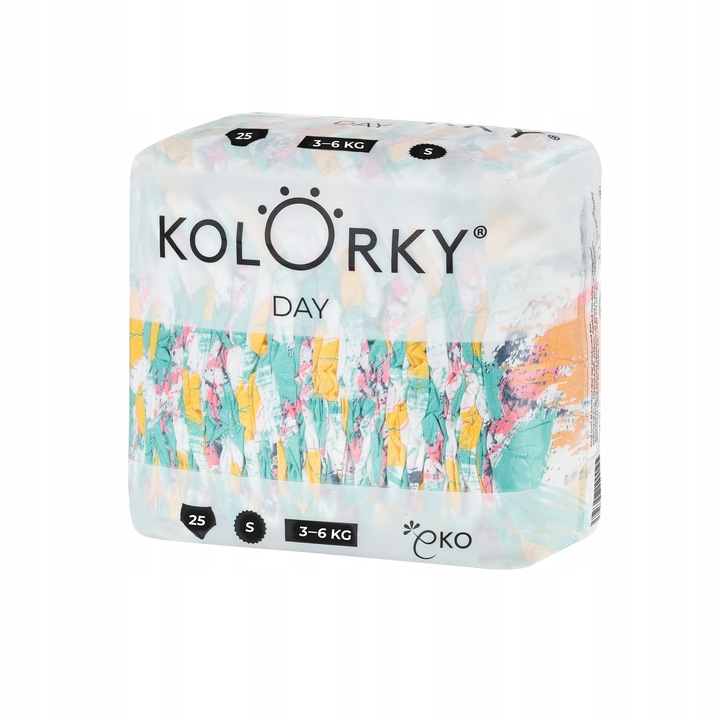 Plenky Kolorky Day MAZIAJKI S 3-6 kg 25 ks EKO - měkké, bezpečné