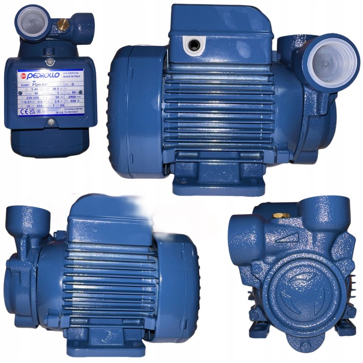 POVRCHOVÁ PUMPA NA VODU ITALSKÁ PEDROLLO 230V PKm60 PQM60 400W 2400 l/h