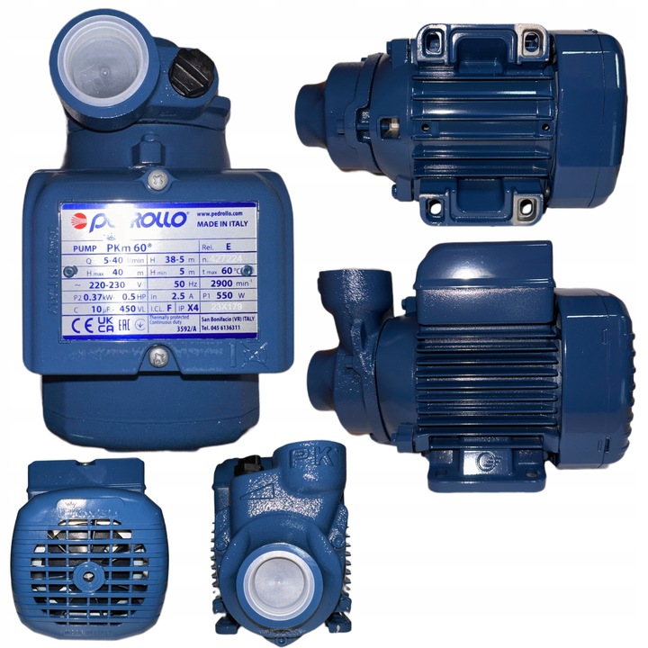 POVRCHOVÉ ČERPADLO NA VODU ITALSKÉ PEDROLLO 370W, 230V PKm60
