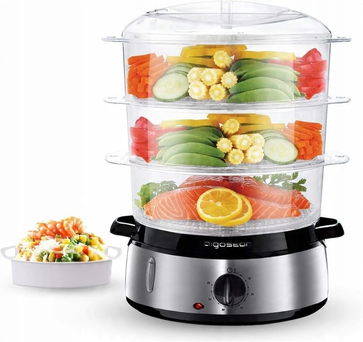 Parní hrnec Aigostar 300005INA 9 l stříbrný 800 W
