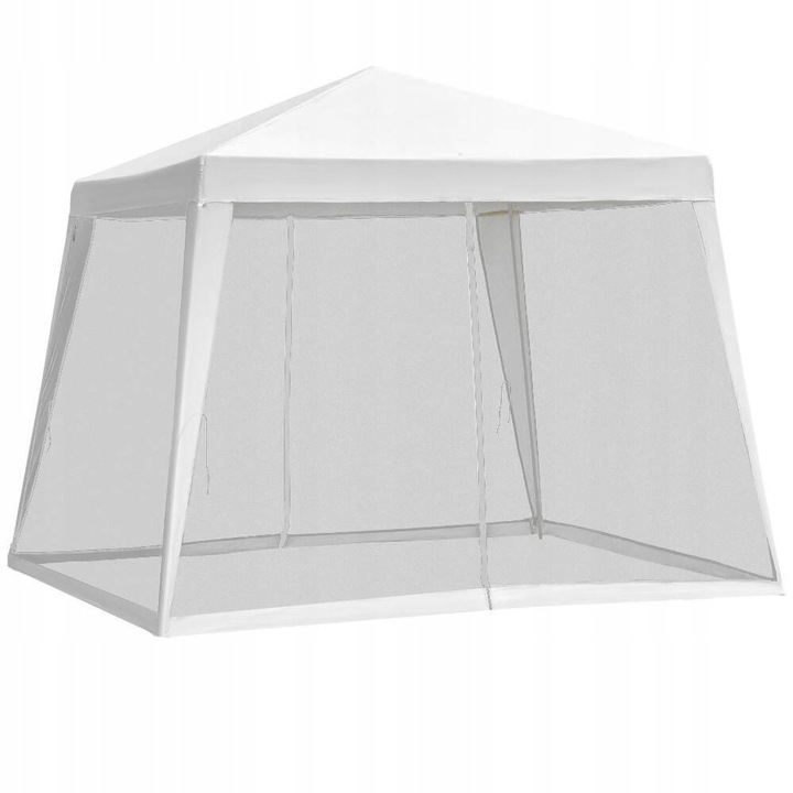 Pavilon stan na párty altán 3x3 BÍLÝ S MOSKYTIÉROU