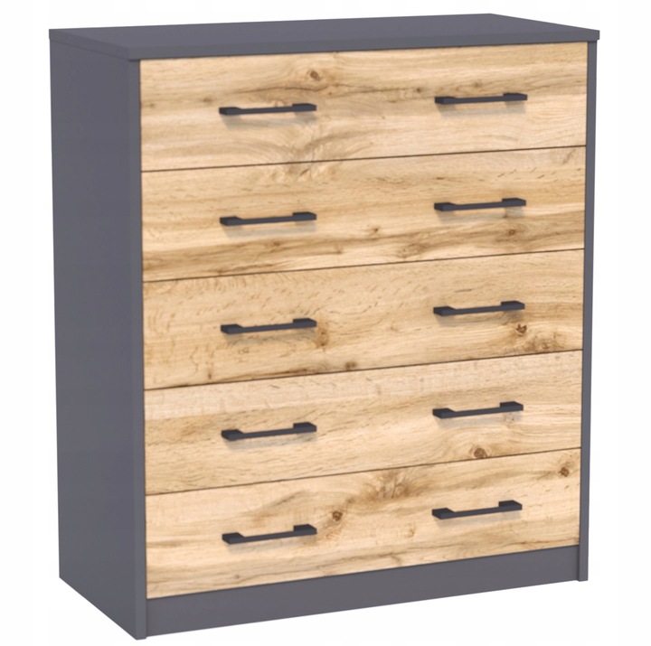 Praktický botník IBOJA - grafitový / dub wotan