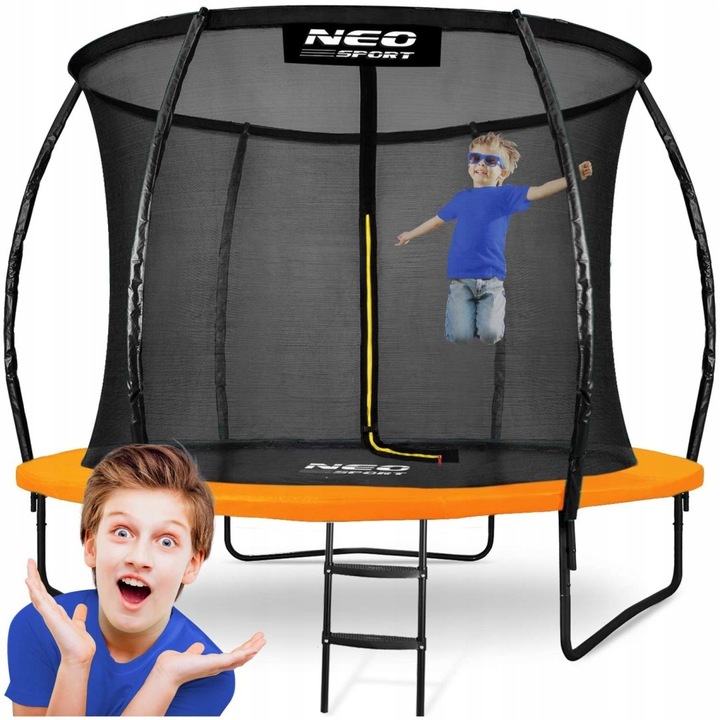 Profilovaná zahradní trampolína 10ft/312 cm s vnitřní sítí Neo-Sport