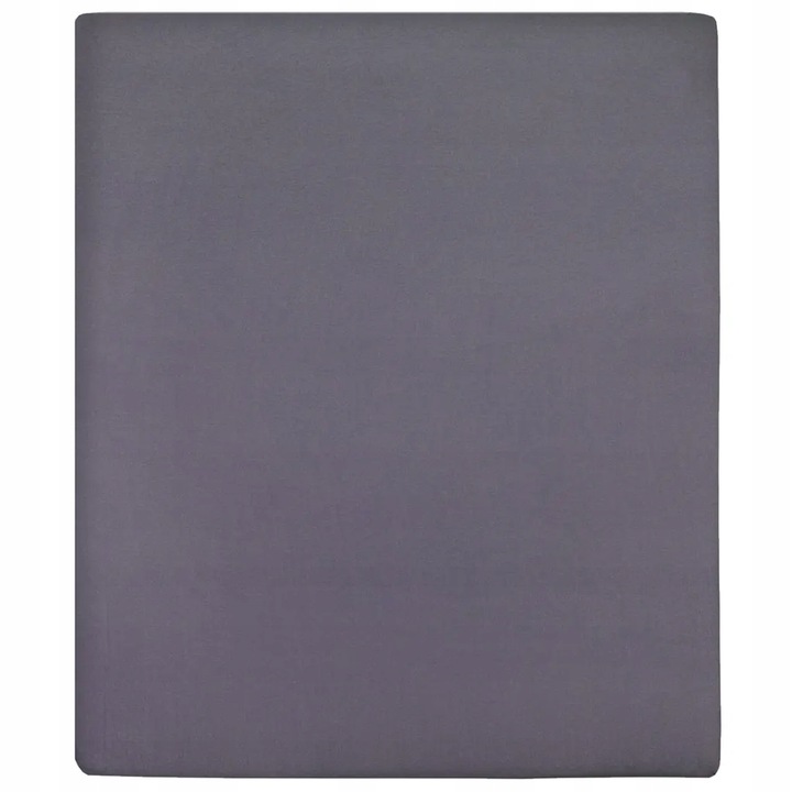 Prostěradlo Jersey 140x200 cm antracit 100% bavlna VÝPRODEJ