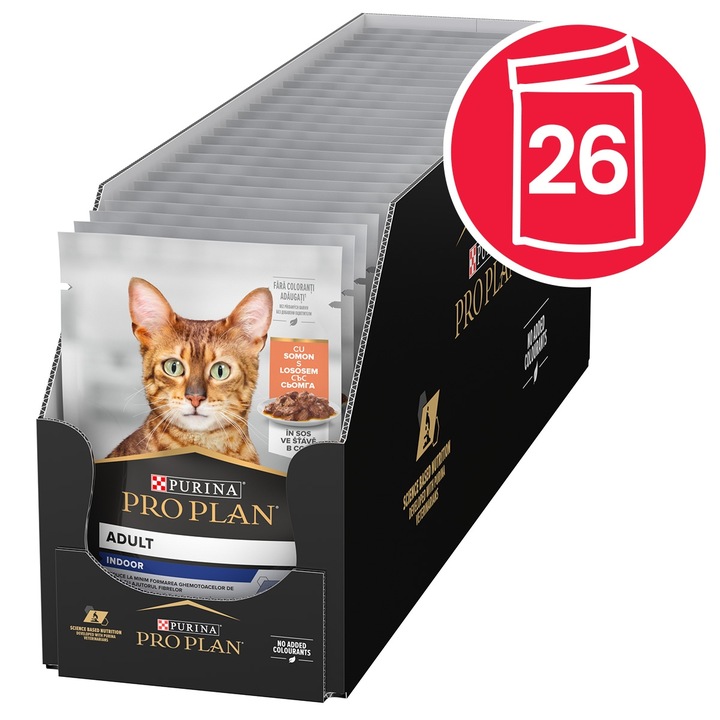 Purina Pro Plan Cat HOUSECAT losos ve šťávě 26x85 g
