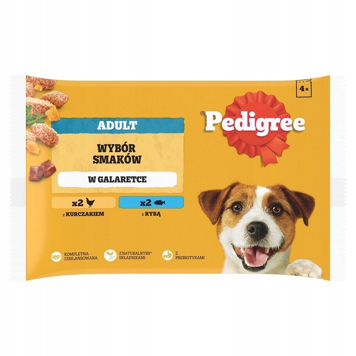 PEDIGREE Adult Výběr příchutí sáčky vlhké krmivo pro dospělé psy 4x100 g