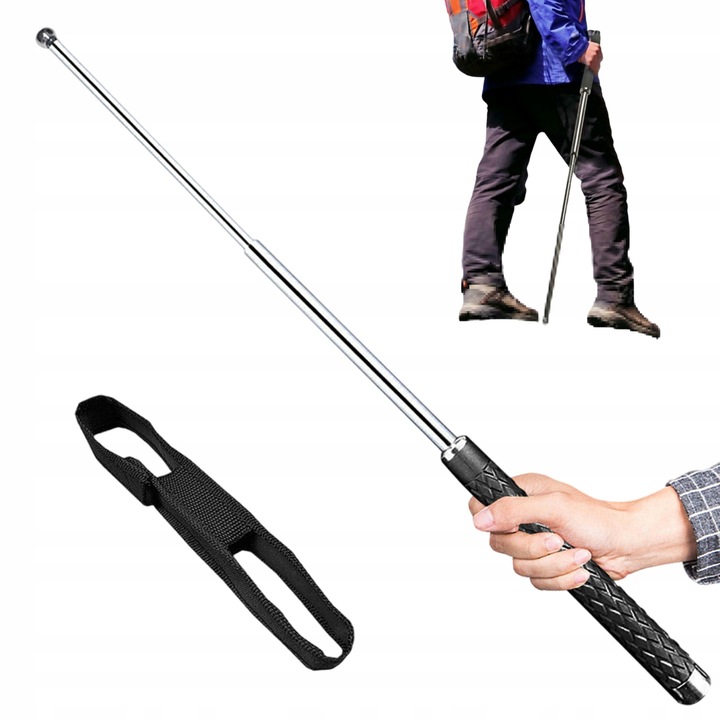 PEVNÁ PALIČKA TELESKOPICKÁ BASEBALLOVÁ PÁLKA OBUŠEK 26" + POUZDRO nordic walking
