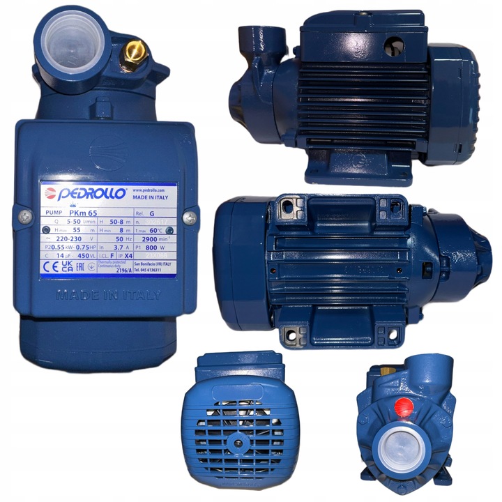 POVRCHOVÁ PUMPA NA VODU ITALSKÁ PEDROLLO VÝKONNÁ 500 W, 230 V PKm65
