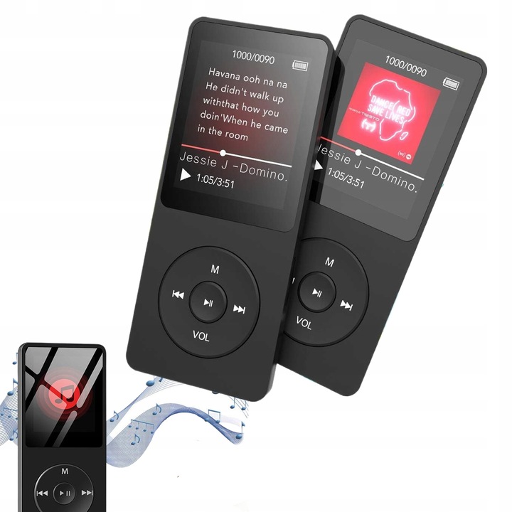 PŘEHRÁVAČ MP3 16 GB BLUETOOTH 5.0 HI-FI RÁDIO E-KNIHA + SLUCHÁTKA BÍLÁ