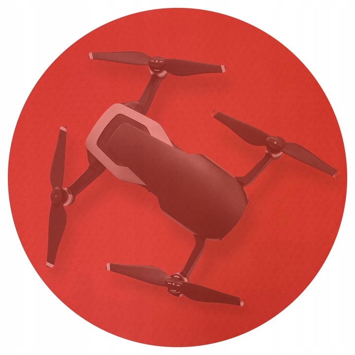 Přistávací plocha pro dron 55 cm - VODĚODOLNÁ + UPEVNĚNÍ - červená LEVNĚ