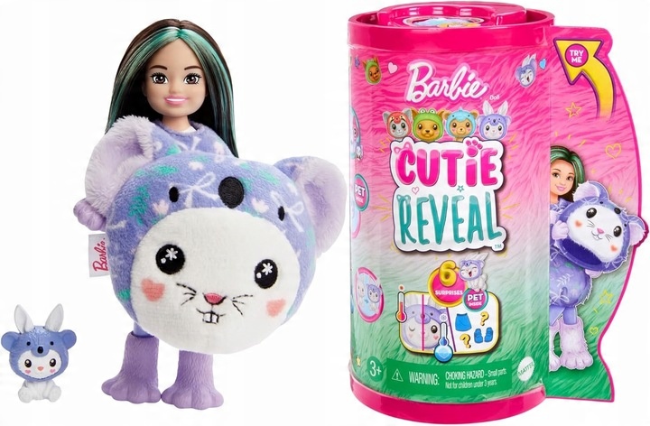 PANENKA BARBIE CUTIE REVEAL CHELSEA KRÁLÍČEK převlečený za KOALU Koala nejlevnější