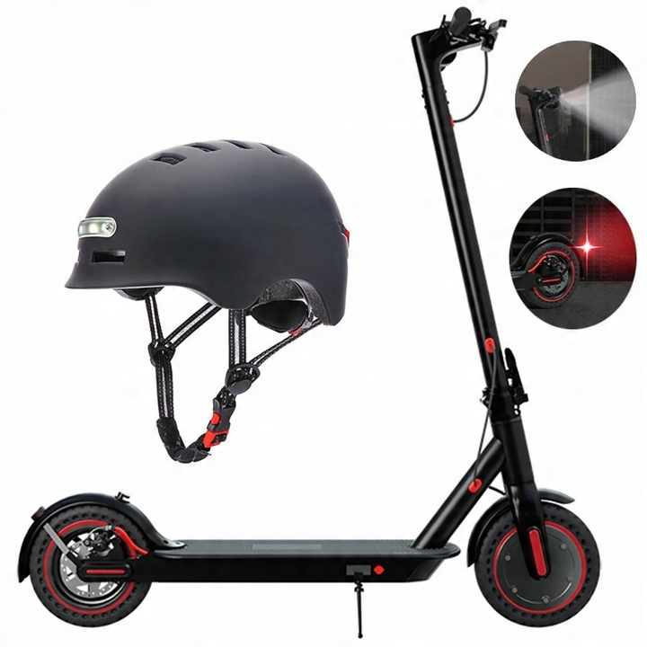 Pánská/dámská elektrická koloběžka 350W 20KM/H 30km 36V10.4AH 8,5" PL+Přilba