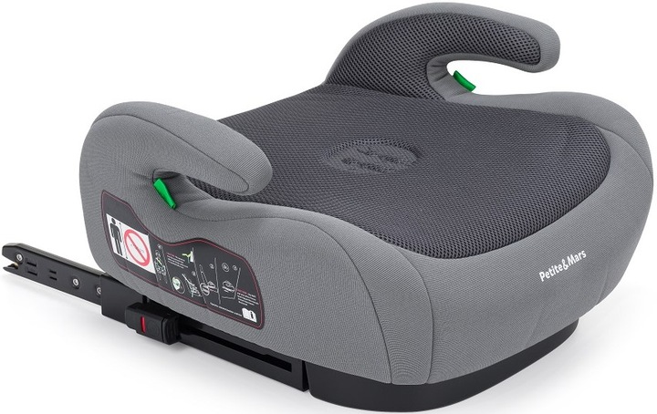 PETITE&MARS Podsedák Optimus Pro i-Size Grey Air 125 - 150 cm (22-36 kg)