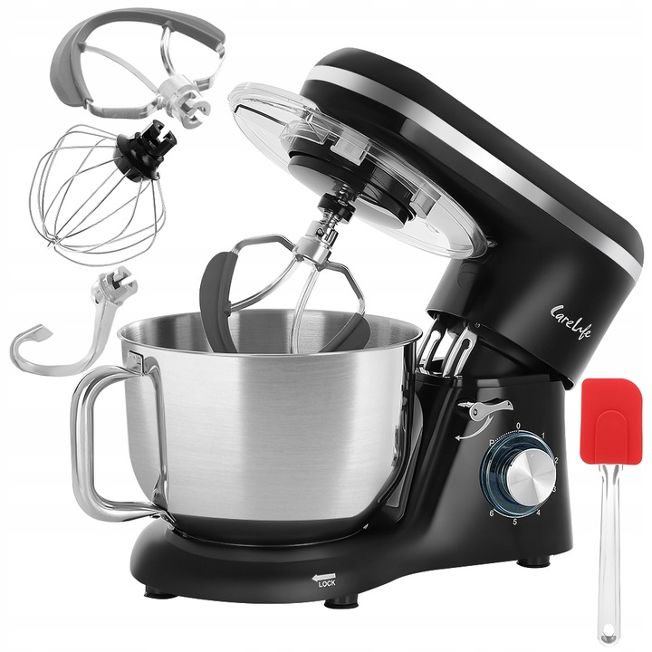 PLANETÁRNÍ KUCHYŇSKÝ ROBOT CARE LIFE 6.2 L 2500 W NEREZOVÁ OCEL 6 RYCHLOSTÍ