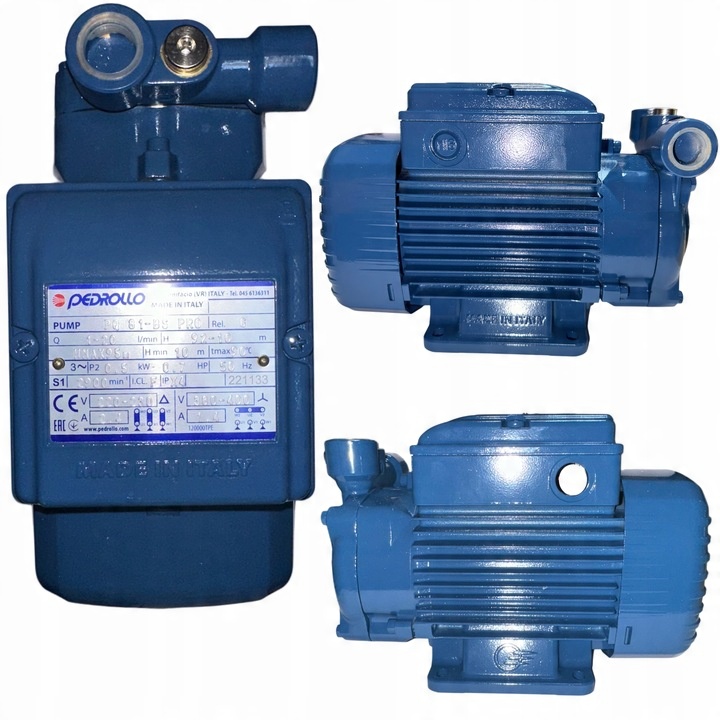 POVRCHOVÉ ČERPADLO NA VODU, ROBUSTNÍ, SILNÉ ITALSKÉ PEDROLLO 800W 380V PQ81BS