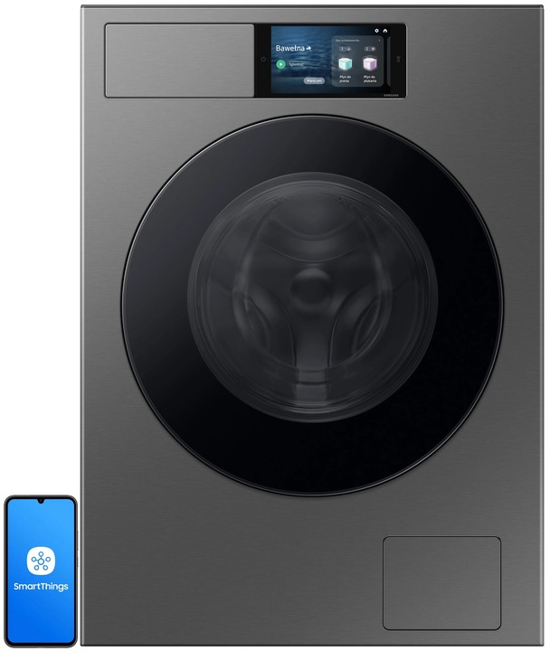 Pračka SAMSUNG BESPOKE AI WF90F09C4SU4 9 kg 1400 ot AI Home AI tmavá ocel