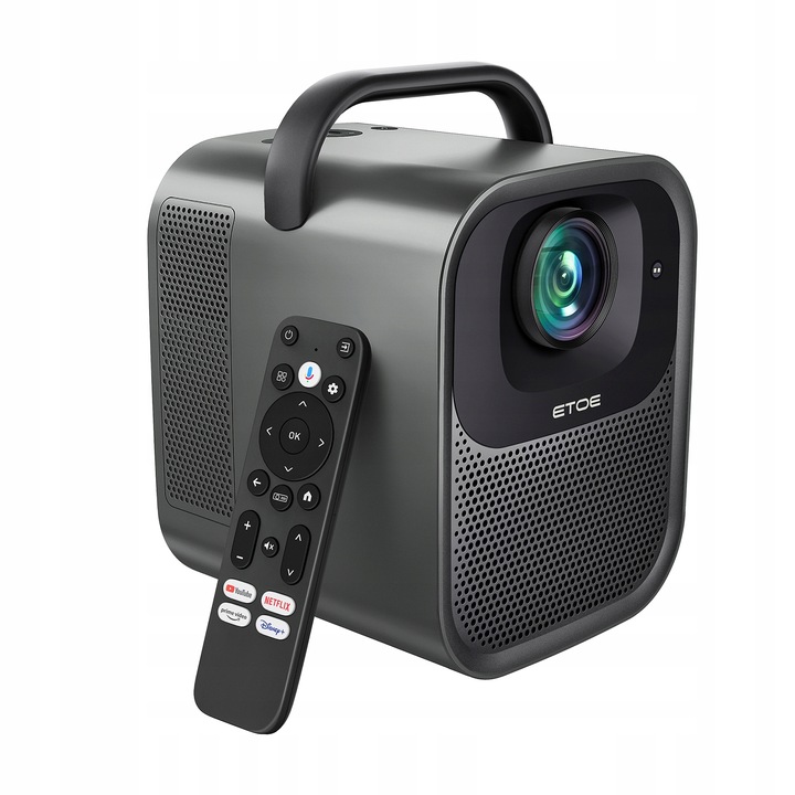 Přenosný LCD projektor 4K ETOE Seal Pro 1080P 1000 ANSI Netflix Dolby