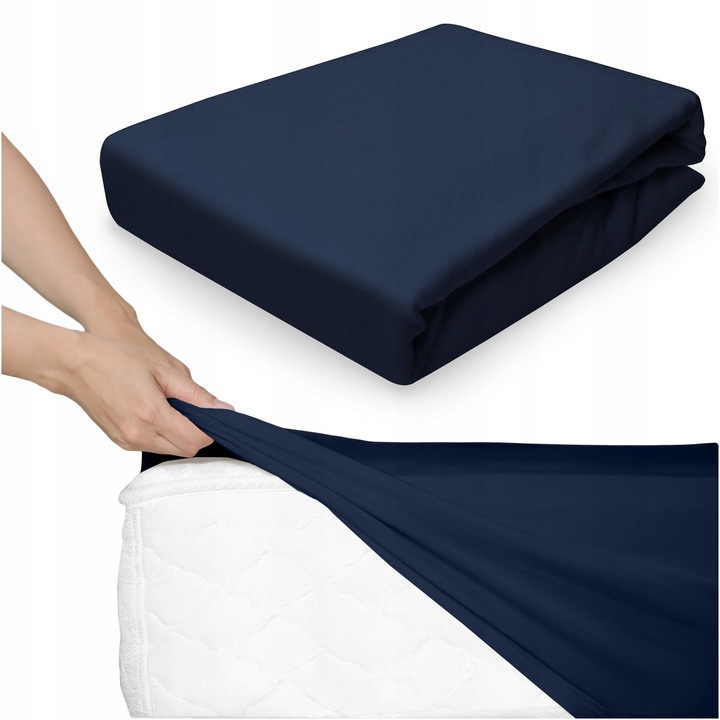 Prostěradlo 160x200 Jersey s gumou Bavlněné Elastické Janet