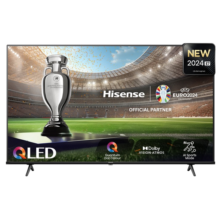 QLED televize Hisense 55E7NQ 55" 4K UHD černá