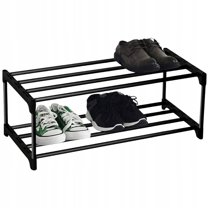 REGÁL NA BOTY SKŘÍŇKA ORGANIZÉR BOTNÍK POLICE PEVNÁ LOFT ČERNÁ