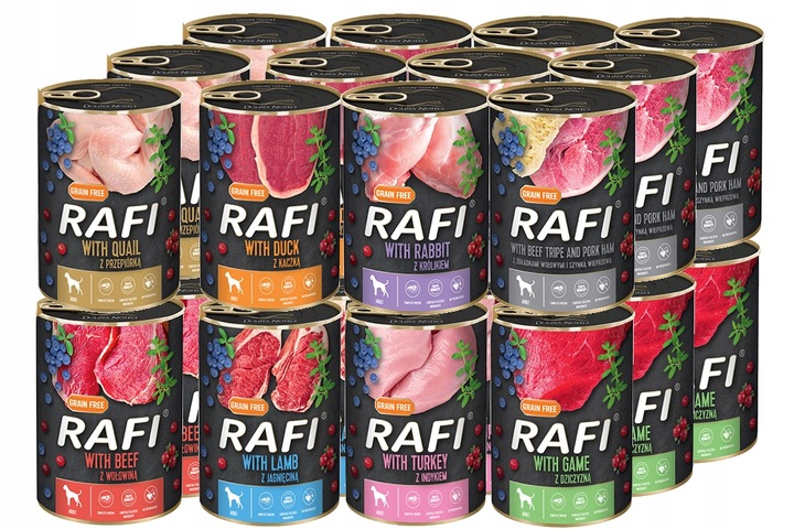 RAFI VLHKÉ KRMIVO MIX CHUTÍ 24x400g