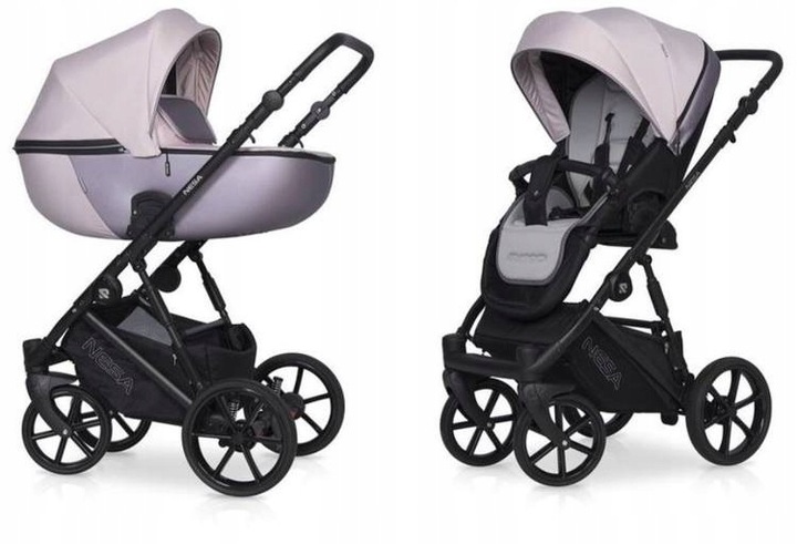 Riko Nesa Hluboký spícerový vozík 2v1 Pearl Pink