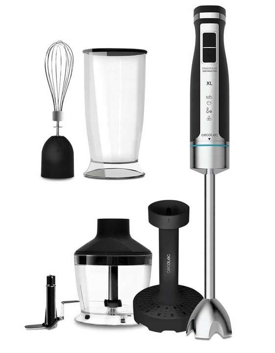 Ruční mixér Cecotec POWERGEAR 1500 XL PRO 1500 W stříbrný/šedý