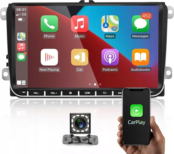 RÁDIO ANDROID VW GOLF 5 V 6 VI PASSAT B6 B7 TOURAN TIGUAN T5 T6 CADDY POLO
