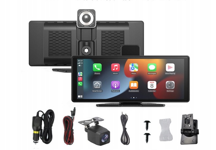 RADIO MULTIMEDIÁLNÍ STANICE MONITOR ANDROID AUTO APPLE CARPLAY 2 KAMERY DVR