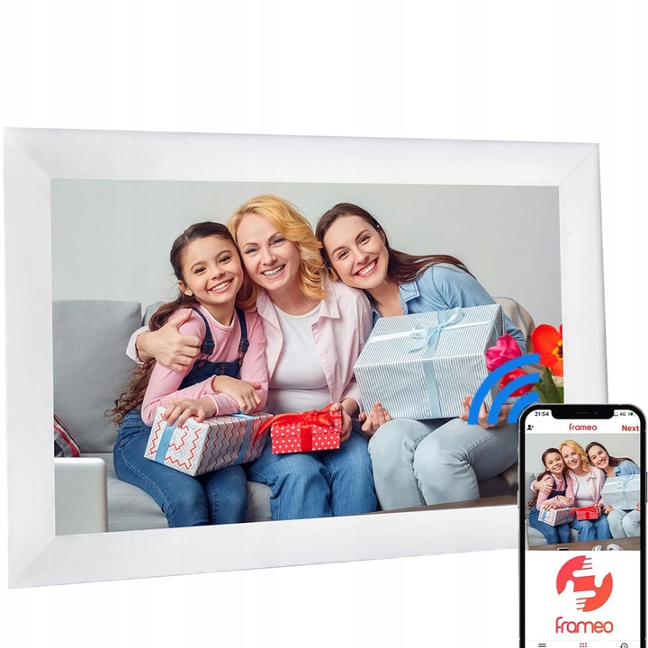 RÁMEČEK DIGITÁLNÍ FOTOGRAFIE FRAMEO 10,1" PANEL VYSOKÝ FOTORÁMEČEK LED IPS