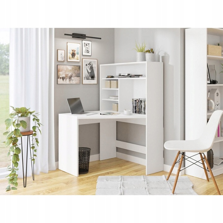 Rohový kancelářský stůl BRON - bílý