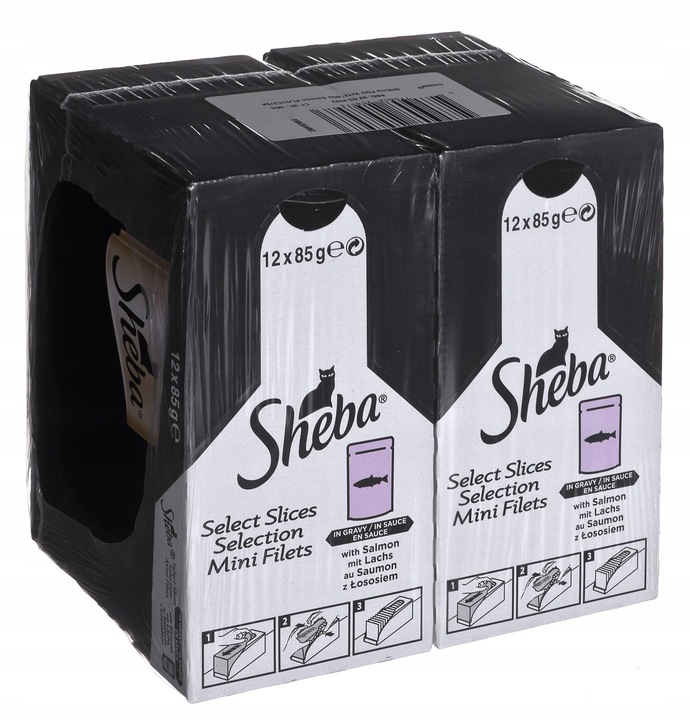 Sheba kapsička losos ve šťávě pro dospělé kočky 24x85g